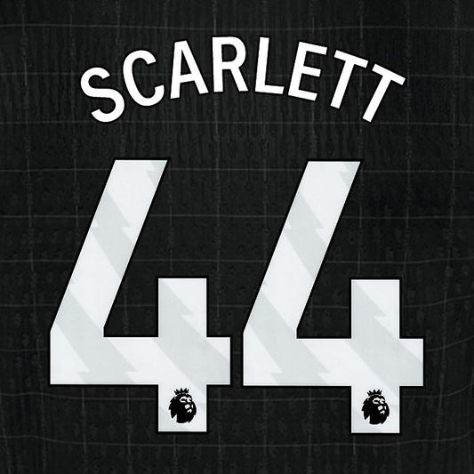 2025 2026 TOTTENHAM SCARLETT 44 WHITE AWAY PLAYER SIZE NAME SET