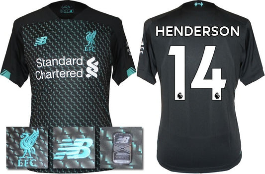 BNWT 2019 2020 NEW BALANCE LIVERPOOL 3RD SHIRT HENDERSON 14 MENS