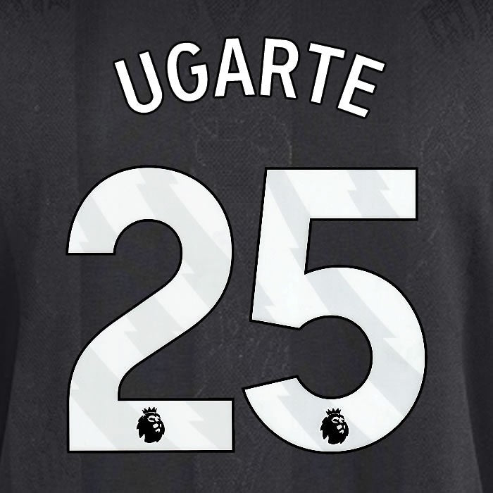 2025 2026 MANCHESTER UNITED UGARTE 25 3RD WHITE PLAYER SIZE NAMESET