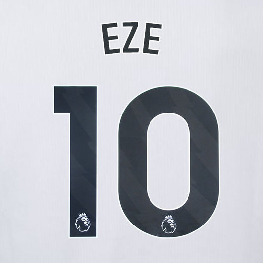 2023 2024 OFFICIAL CRYSTAL PALACE EZE 10 BLACK AWAY PLAYER SIZE NAMESET