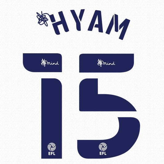 COVENTRY 2020 2021 OFFICIAL HYAM 15 3RD PLAYER SIZE NAME SET
