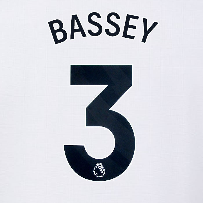 2024 2025 OFFICIAL FULHAM AVERY DENNISON BASSEY 3 HOME PLAYER SIZE NAMESET
