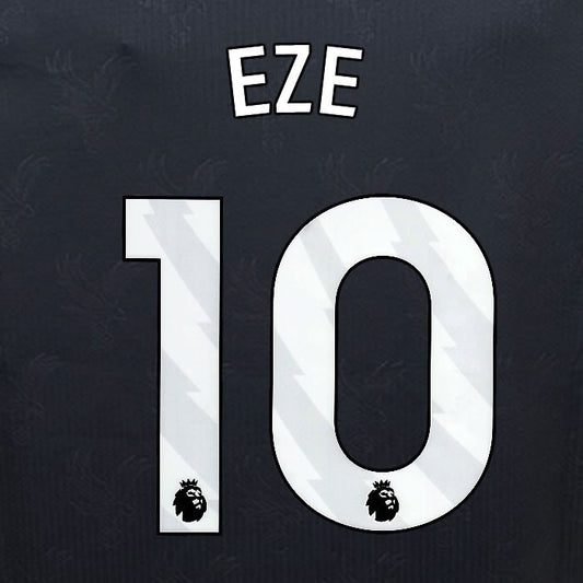 2024 2025 OFFICIAL CRYSTAL PALACE EZE 10 WHITE 3RD PLAYER SIZE NAMESET