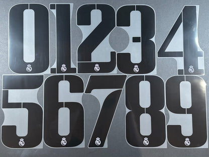 2022 2023 OFFICIAL AVERY DENNISON REAL MADRID HOME PLAYER SIZE NUMBER