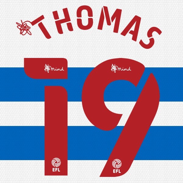 QPR 2020 2021 OFFICIAL THOMAS 19 HOME PLAYER SIZE NAME SET
