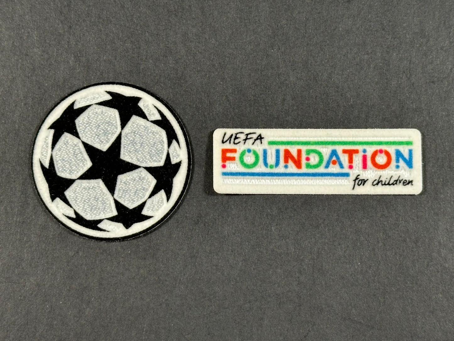 2023 2025 SPORTING ID CHAMPIONS LEAGUE STARBALL & FOUNDATION KIDS SLEEVE PATCH