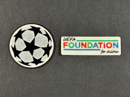 2023 2025 SPORTING ID CHAMPIONS LEAGUE STARBALL & FOUNDATION KIDS SLEEVE PATCH