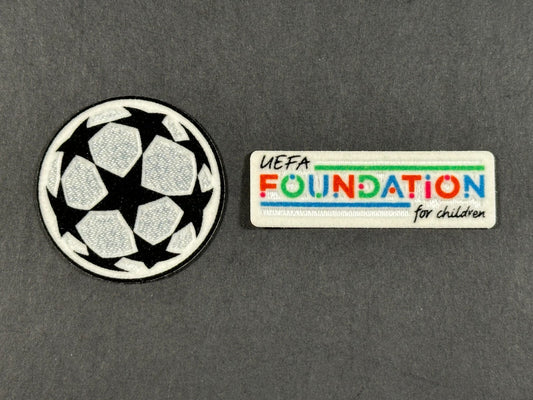 2023 2025 SPORTING ID CHAMPIONS LEAGUE STARBALL & FOUNDATION KIDS SLEEVE PATCH