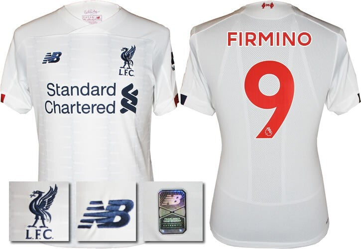 BNWT 2019 2020 NEW BALANCE LIVERPOOL AWAY SHIRT FIRMINO 9 MENS SIZE SMALL