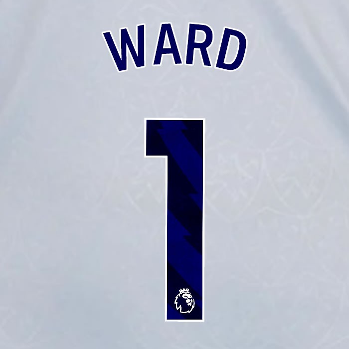 2024 2025 OFFICIAL LEICESTER CITY WARD 1 BLUE 3RD PLAYER SIZE NAME SET