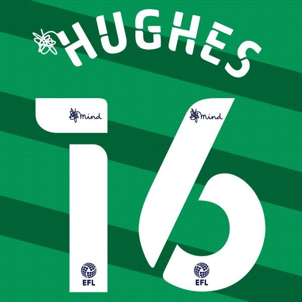PRESTON 2020 2021 OFFICIAL HUGHES 16 3RD PLAYER SIZE NAME SET