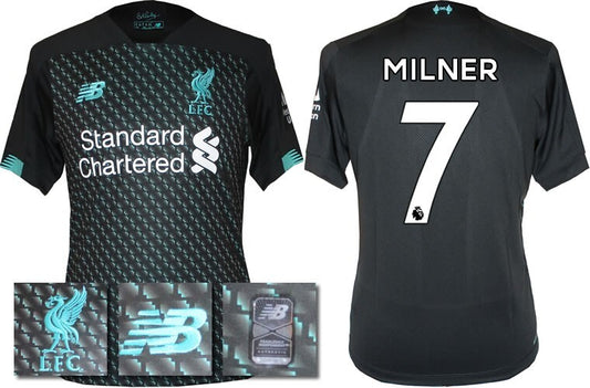 BNWT 2019 2020 NEW BALANCE LIVERPOOL 3RD SHIRT MILNER 7 KIDS
