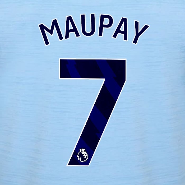 2023 2024 BRENTFORD MAUPAY 7 OFFICIAL BLUE AWAY PLAYER SIZE NAMESET