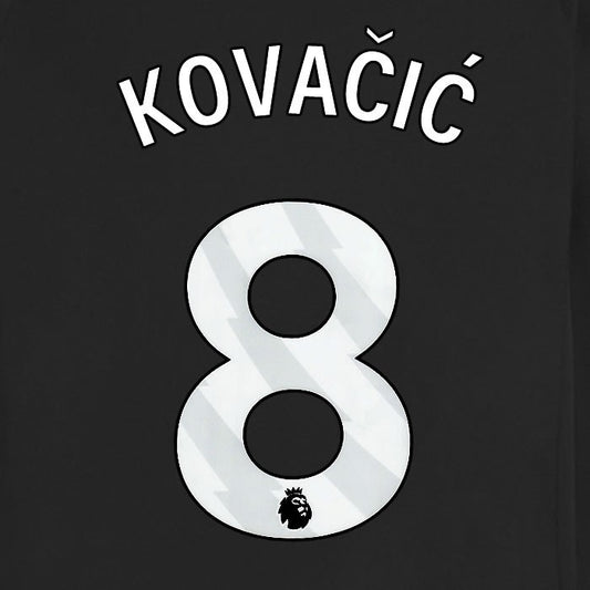 2025 2026 MANCHESTER CITY KOVACIC 8 WHITE AWAY PLAYER SIZE NAME SET