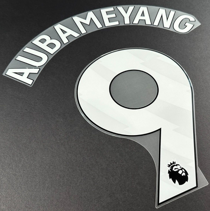 2023 2024 OFFICIAL CHELSEA AUBAMEYANG 9 WHITE HOME PLAYER SIZE NAMESET