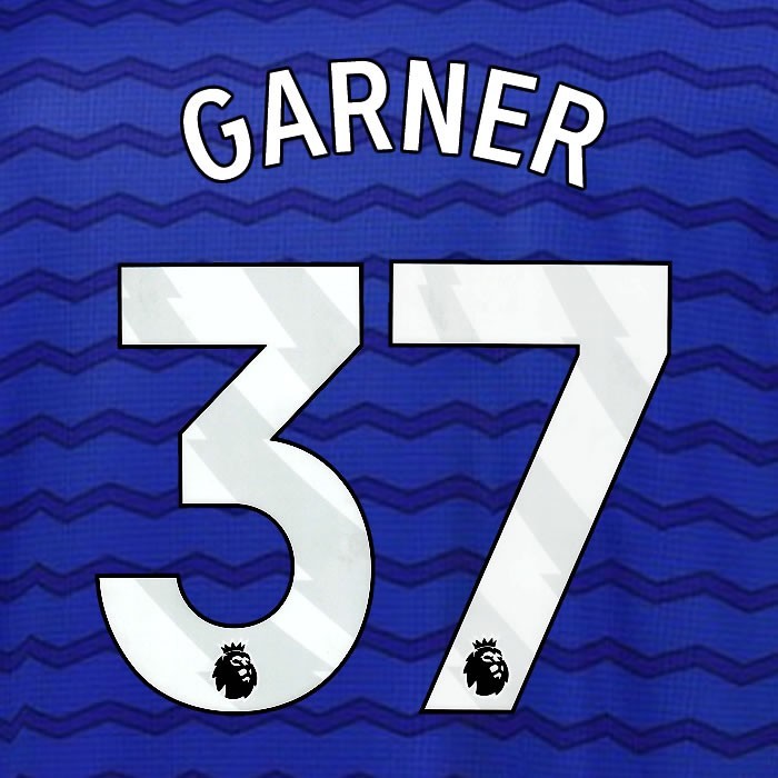 2025 2026 EVERTON GARNER 37 OFFICIAL WHITE HOME PLAYER SIZE NAMESET