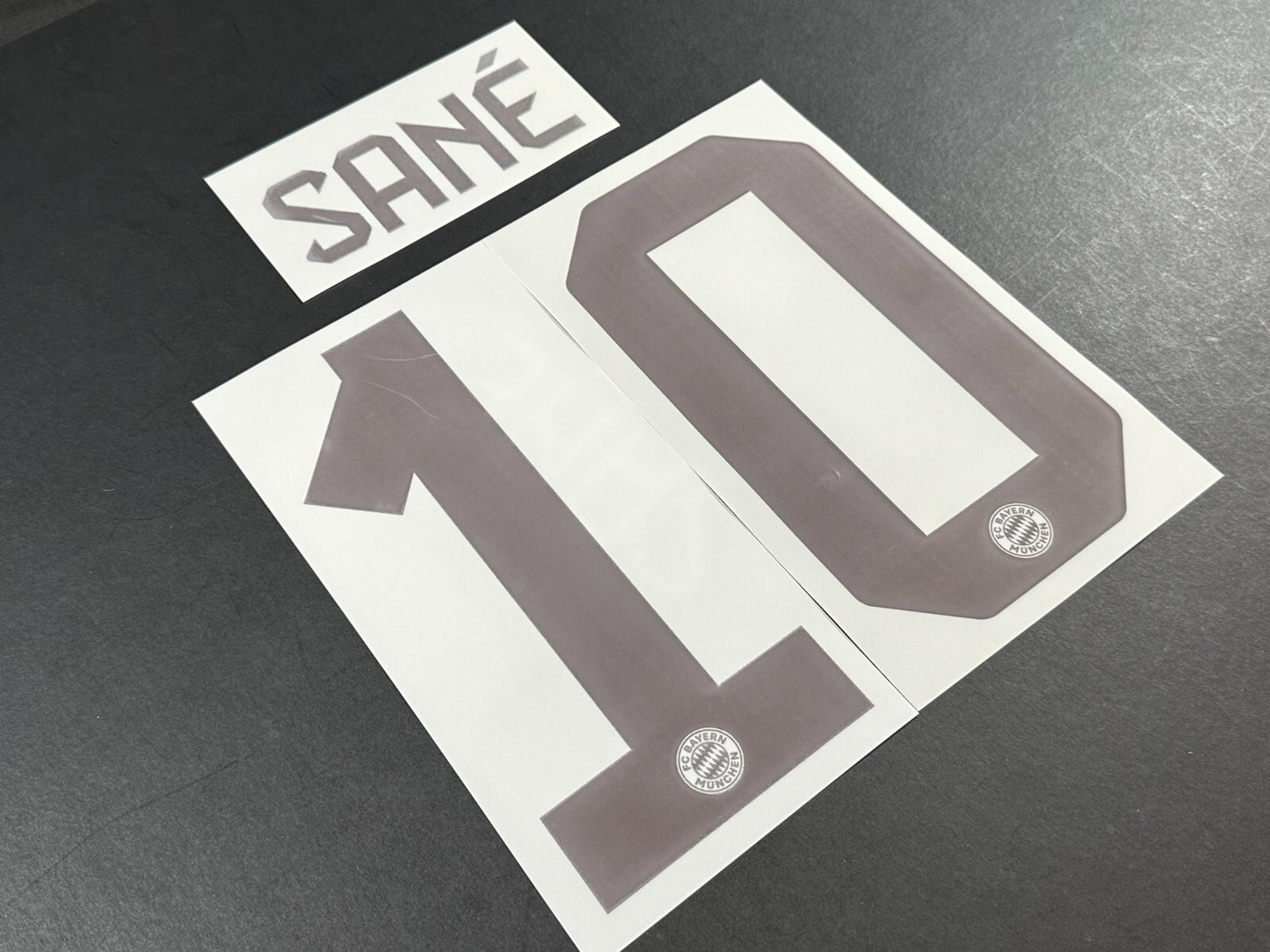 2024 2025 OFFICIAL BAYERN SANE 10 HOME DARK RED PLAYER SIZE NAMESET