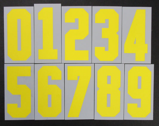 BRAZIL 2020 - 2021 OFFICIAL AWAY PLAYER SIZE FRONT SHIRT NUMBERS 105MM