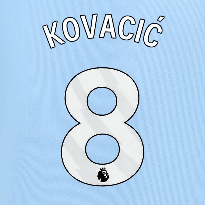 2024 2025 MANCHESTER CITY KOVACIC 8 WHITE HOME PLAYER SIZE NAME SET