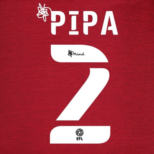 HUDDERSFIELD 2020 2021 OFFICIAL PIPA 2 AWAY PLAYER SIZE NAME SET