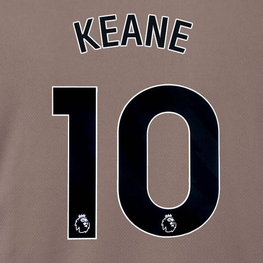 SPURS 2023 2024 KEANE 10 BLACK 3RD PLAYER SIZE NAME SET
