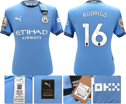 BNWT 2024 2025 MAN CITY PUMA HOME RODRIGO 16 FOOTBALL SHIRT