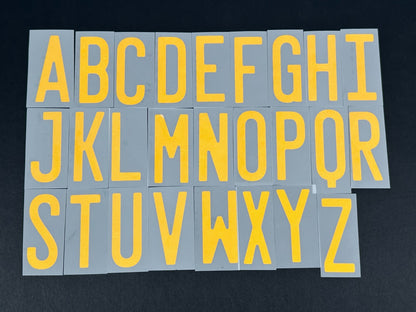 2020 2021 OFFICIAL DekoGraphics SPAIN HOME YELLOW PLAYER SIZE LETTERS
