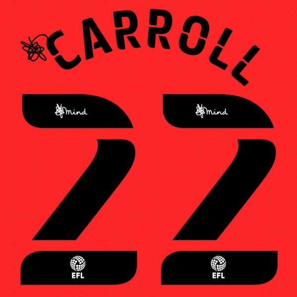 QPR 2020 2021 OFFICIAL CARROLL 22 AWAY PLAYER SIZE NAME SET
