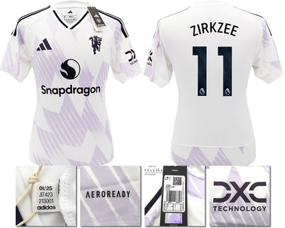 BNWT 25 26 MANCHESTER UNITED ADIDAS AWAY SHIRT ZIRKZEE 11 + PATCHES