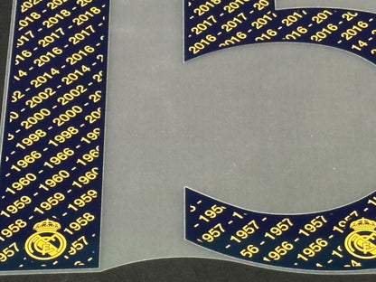 2024 AVERY DENNISON REAL MADRID CHAMPIONS 15 + x 15 SLEEVE PATCH + FOUNDATION