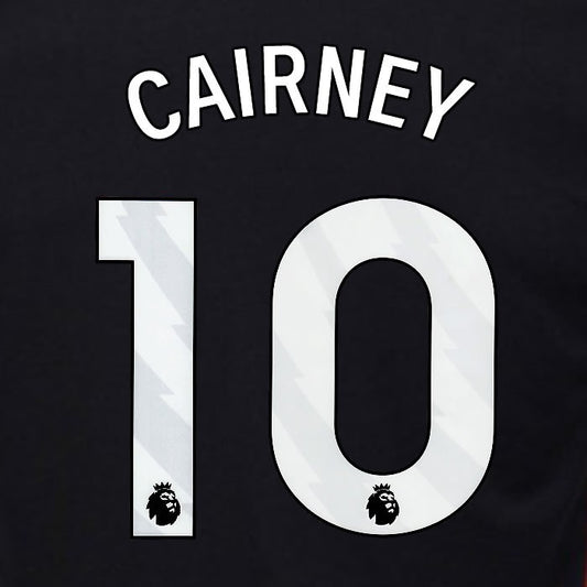 2024 2025 OFFICIAL FULHAM CAIRNEY 10 WHITE AWAY PLAYER SIZE NAMESET
