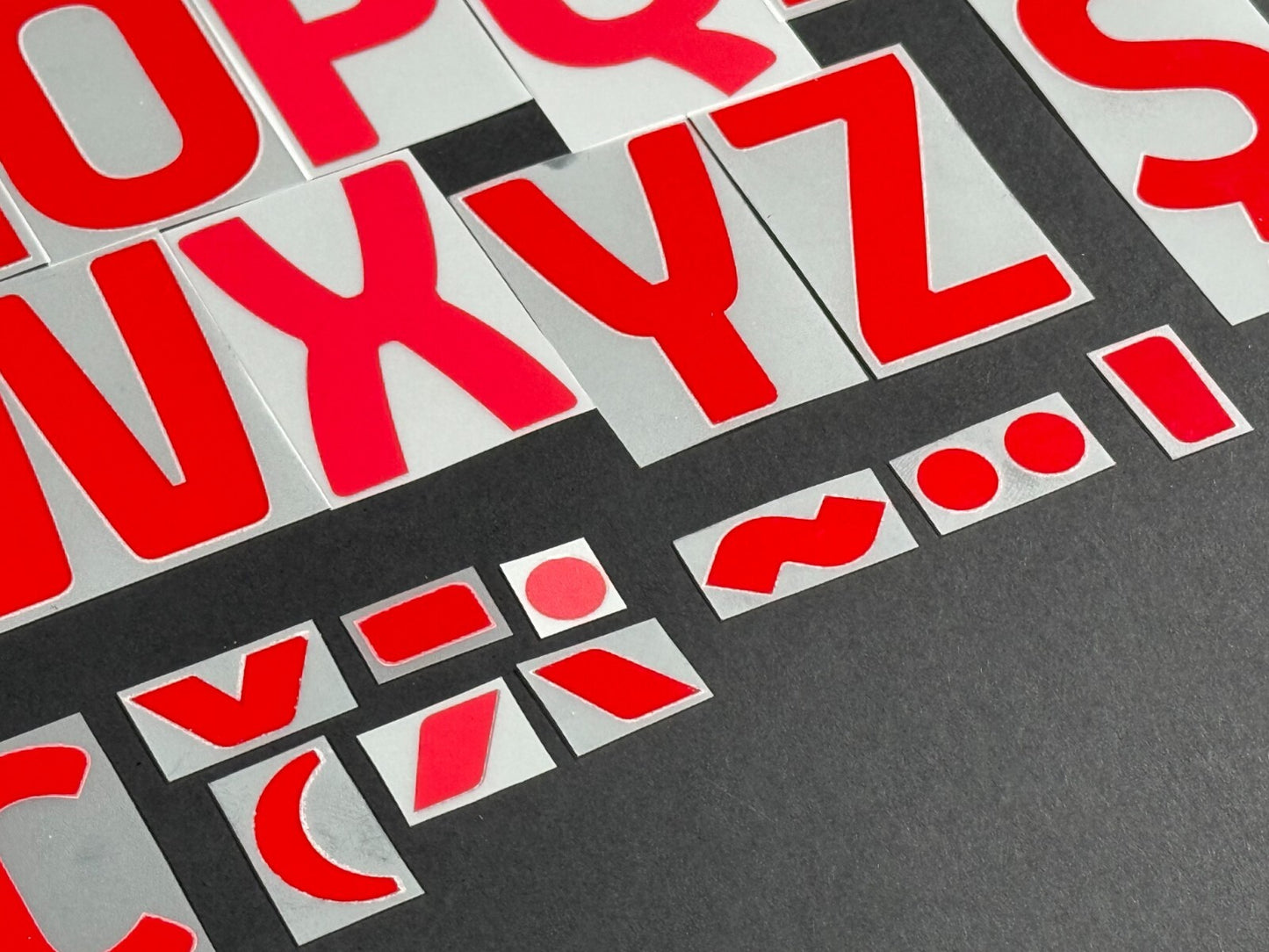 2024 2025 OFFICIAL EFL FOOTBALL LEAGUE RED PLAYER SIZE LETTERS