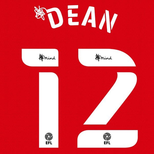 BIRMINGHAM 2020 2021 OFFICIAL DEAN 12 AWAY PLAYER SIZE NAME SET