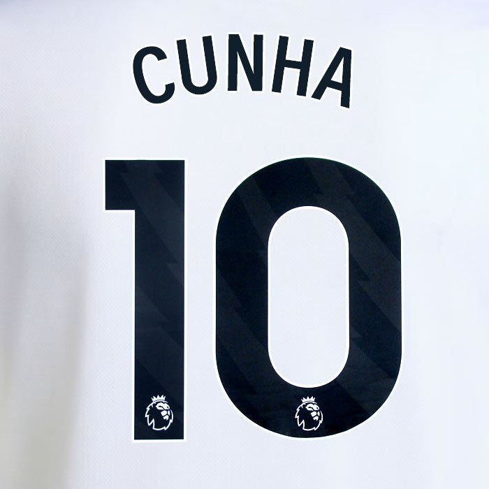 2025 2026 MANCHESTER UNITED CUNHA 10 AWAY BLACK PLAYER SIZE NAMESET