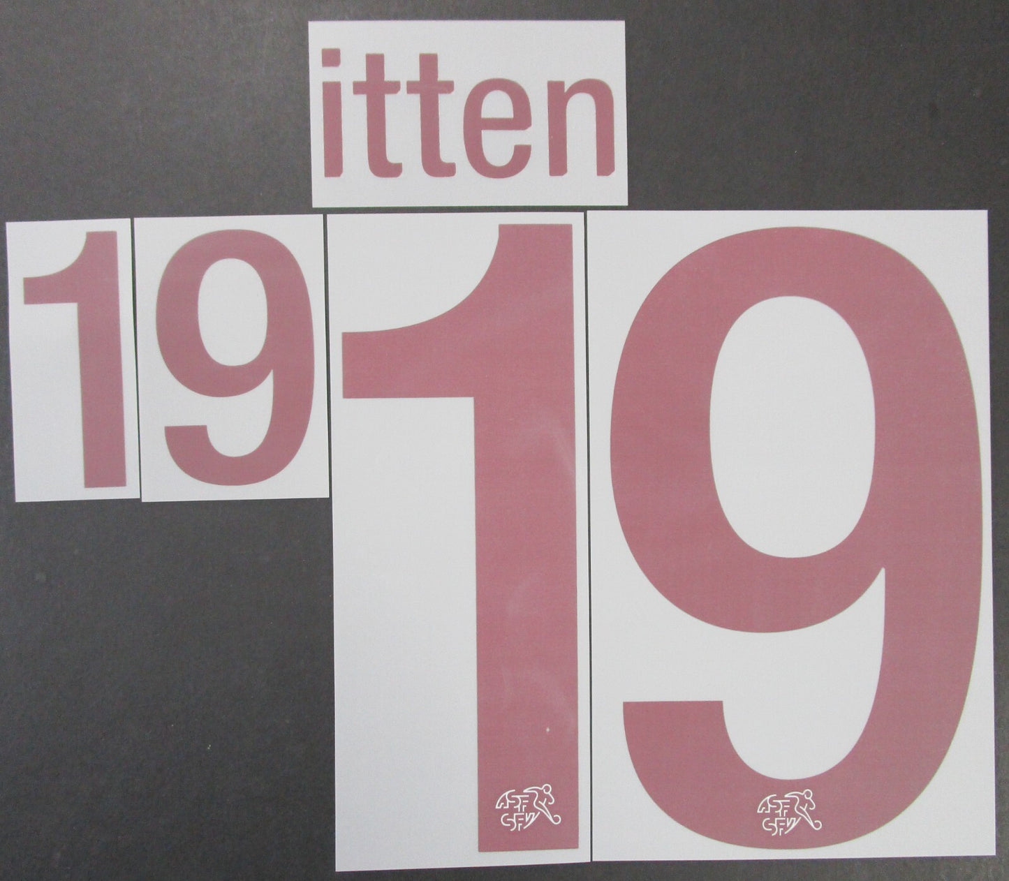 SWITZERLAND 2020 2021 OFFICIAL ITTEN 19 AWAY PLAYER SIZE NAMESET