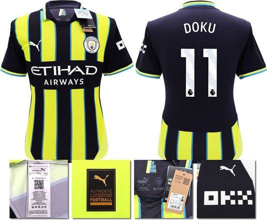 BNWT 2024 2025 MAN CITY PUMA AWAY DOKU 11 FOOTBALL SHIRT