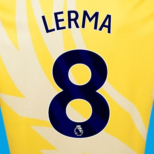 2024 2025 OFFICIAL CRYSTAL PALACE LERMA 8 BLUE AWAY PLAYER SIZE NAMESET