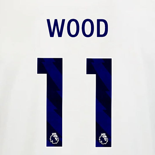 2025 2026 OFFICIAL NOTTINGHAM WOOD 11 BLUE AWAY PLAYER SIZE NAMESET