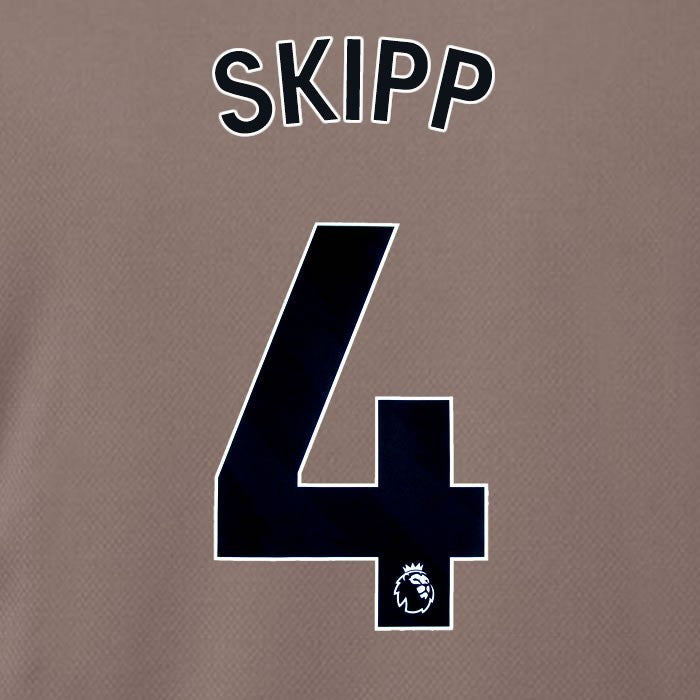 SPURS 2023 2024 SKIPP 4 BLACK 3RD PLAYER SIZE NAME SET