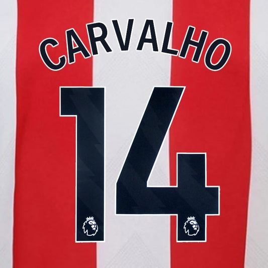 2024 2025 BRENTFORD CARVALHO 14 OFFICIAL BLACK HOME PLAYER SIZE NAMESET