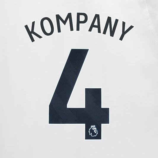 2023 2024 MAN CITY KOMPANY 4 BLACK AWAY PLAYER SIZE NAME SET