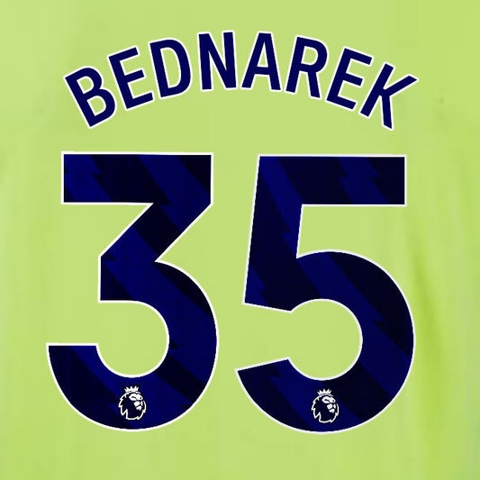 2024 2025 OFFICIAL SOUTHAMPTON BEDNAREK 35 BLUE AWAY PLAYER SIZE NAME SET