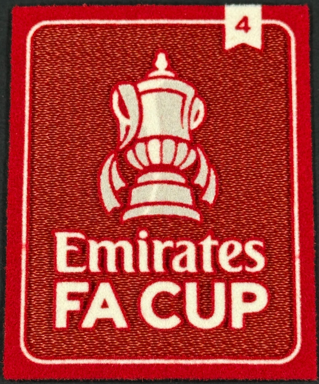 2025 OFFICIAL SPORTING ID EMIRATES FA CUP WOLVES 4X WINNERS PATCH