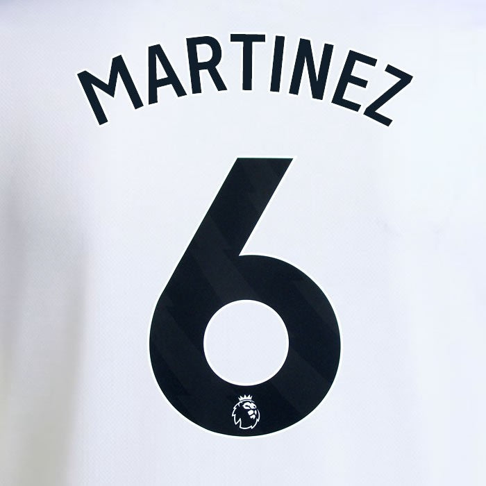 2025 2026 MANCHESTER UNITED MARTINEZ 6 AWAY BLACK PLAYER SIZE NAMESET