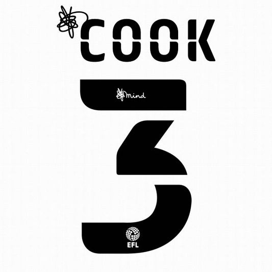 BOURNEMOUTH 2020 2021 OFFICIAL COOK 3 ELMS 3RD PLAYER SIZE NAME SET