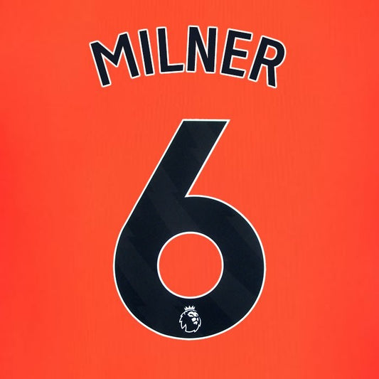 2023 2024 BRIGHTON MILNER 6 OFFICIAL BLACK 3RD PLAYER SIZE NAME SET