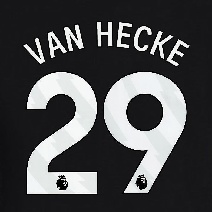 2023 2024 BRIGHTON VAN HECKE 29 OFFICIAL WHITE AWAY PLAYER SIZE NAME SET