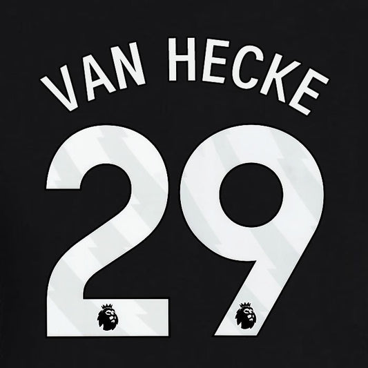 2023 2024 BRIGHTON VAN HECKE 29 OFFICIAL WHITE AWAY PLAYER SIZE NAME SET