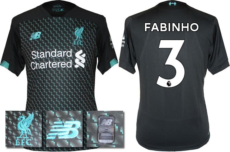BNWT 2019 2020 NEW BALANCE LIVERPOOL 3RD SHIRT FABINHO 3 KIDS
