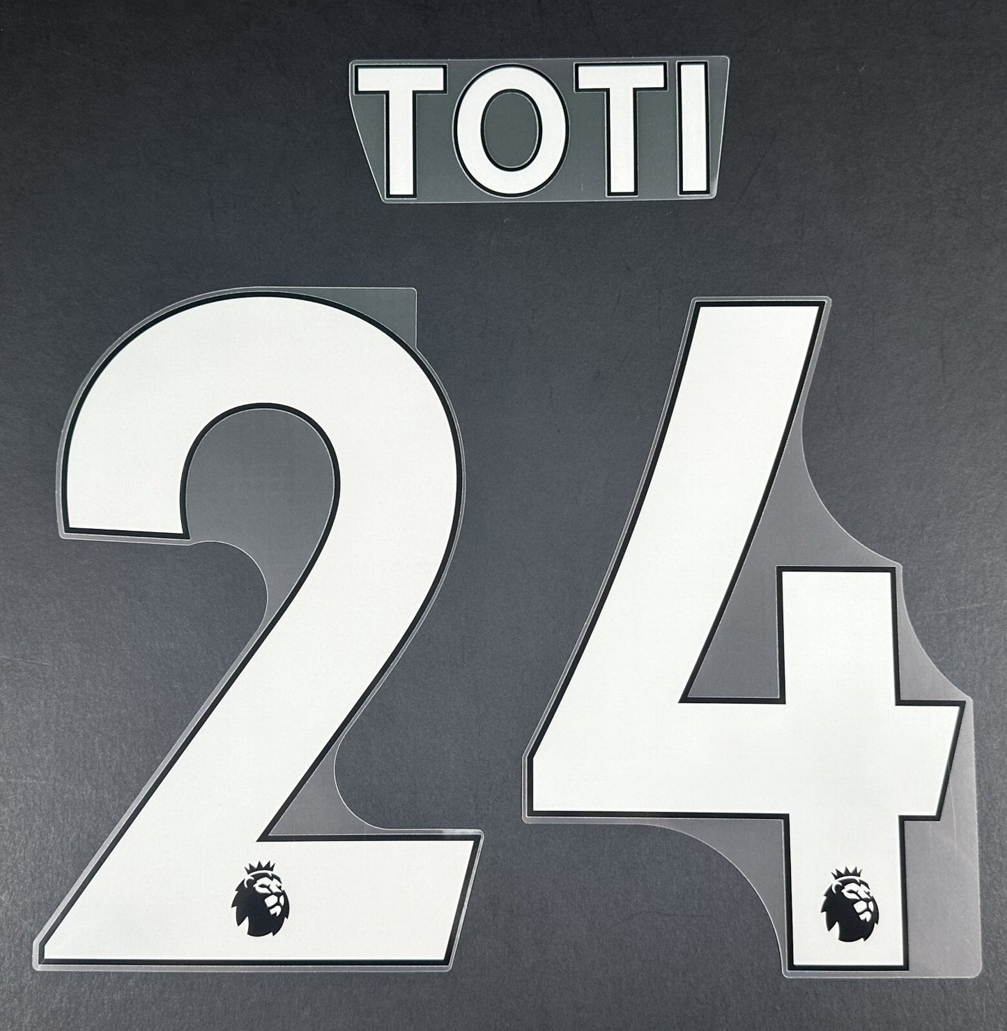 2023 2025 TOTI 24 OFFICIAL AVERY DENNISON WHITE PLAYER SIZE NAME SET
